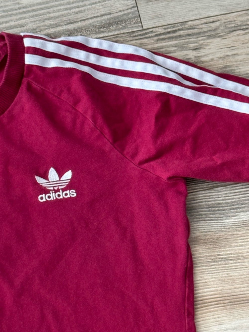 Adidas Women’s 3 Stripe Dress Maroon Medium - Picture 8 of 11